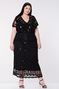 Angelina Maxi Dress in Black 1