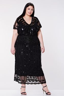 Angelina Maxi Dress in Black 1
