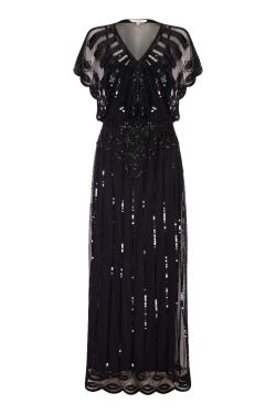 Angelina Maxi Dress in Black 4