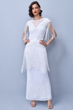 Ethel Maxi Wedding Gown in White 1