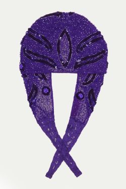 Hollywood Flapper Turban in purple 1