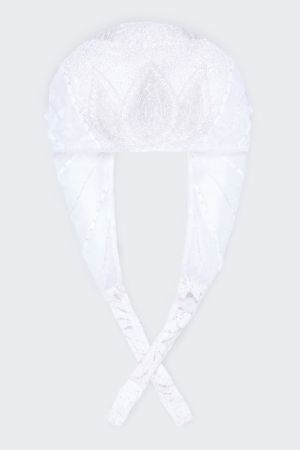 Beatrice Flapper Turban in White 1