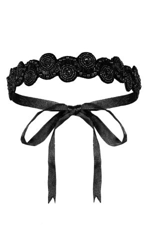 Eliza Flapper Headband in Black 4
