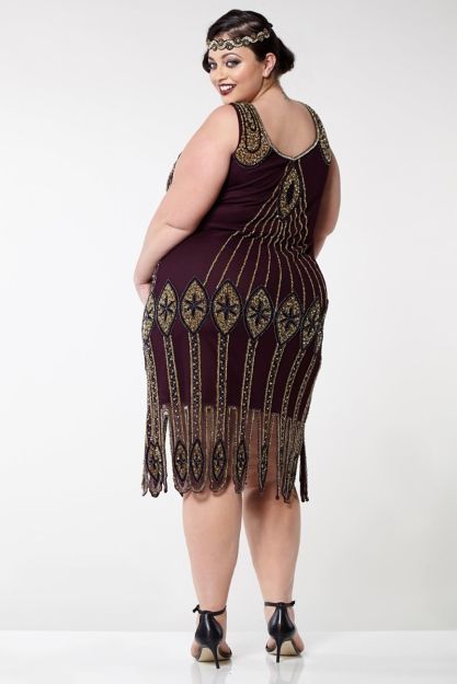 Plus size flapper dress best sale
